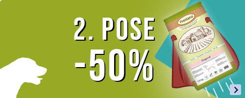 50% rabat på den 2. pose Prestano hundefoder